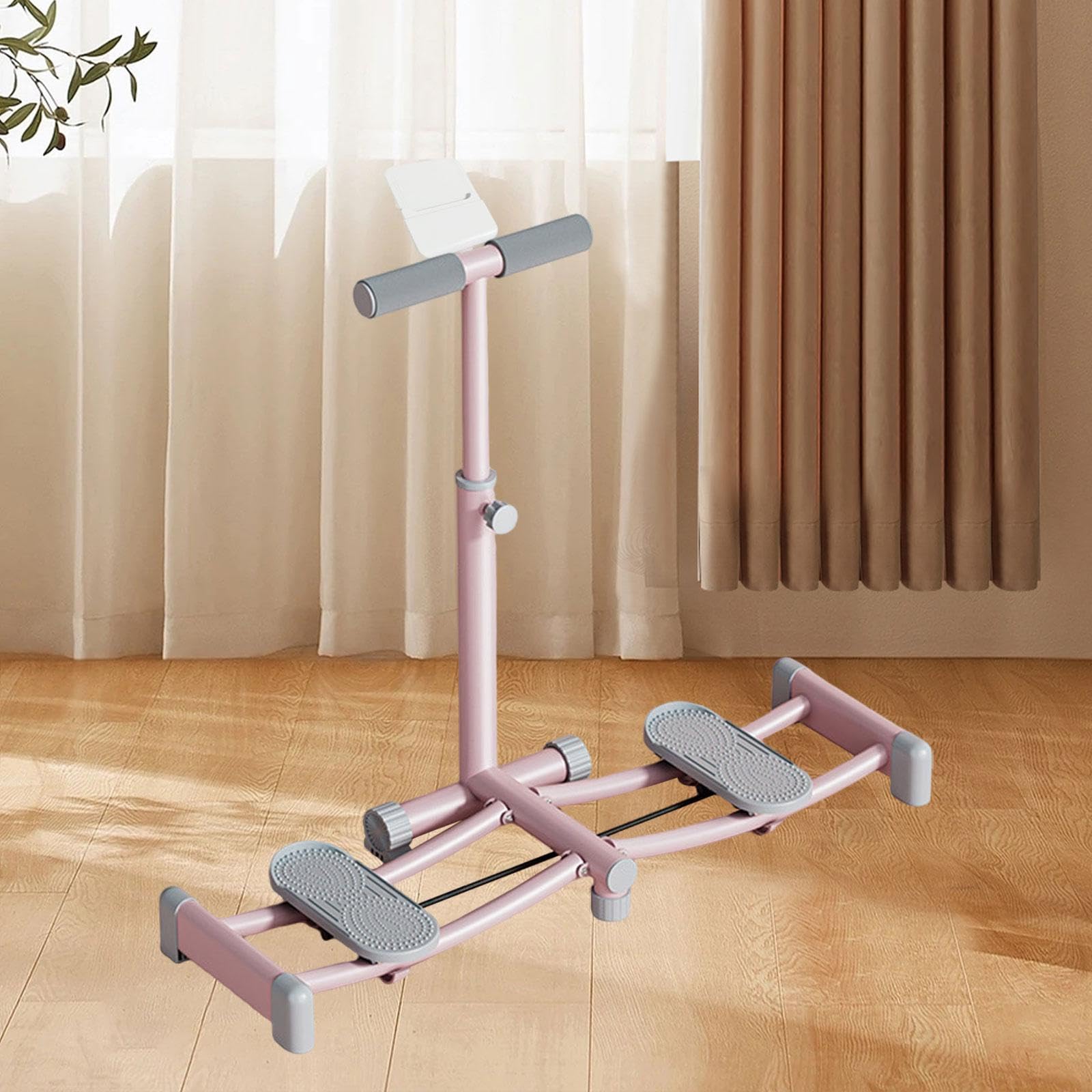 Máquina de Esquí Ejercitador de Pierna Entrenadora de Glúteos Aparato Fitness Multifunción Diseño Plegable Resistente Adecuada para Entrenamiento en E