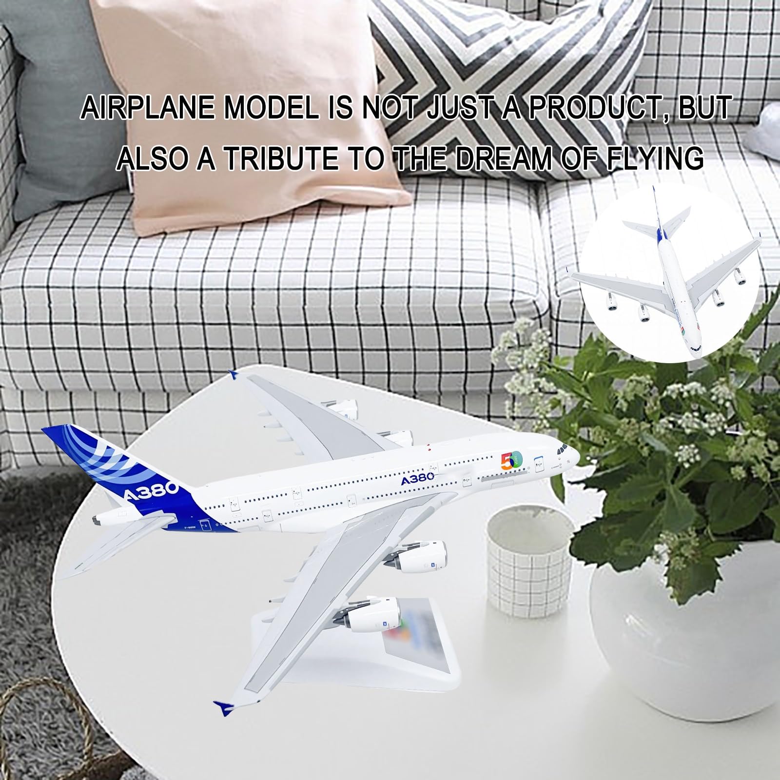 Modello esposizione metallo solido pressofuso lega A380-800 scala 1/400 con supporto Segni realistici Regalo collezione for l'aviazione Perfetto decorazione desktop for l'insegnamento