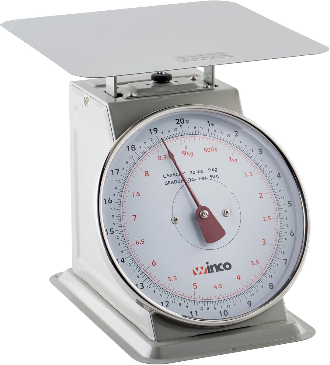 8" Clear Analog Receiving Stainless Steel Scale | Easy read dial, Heavy-duty