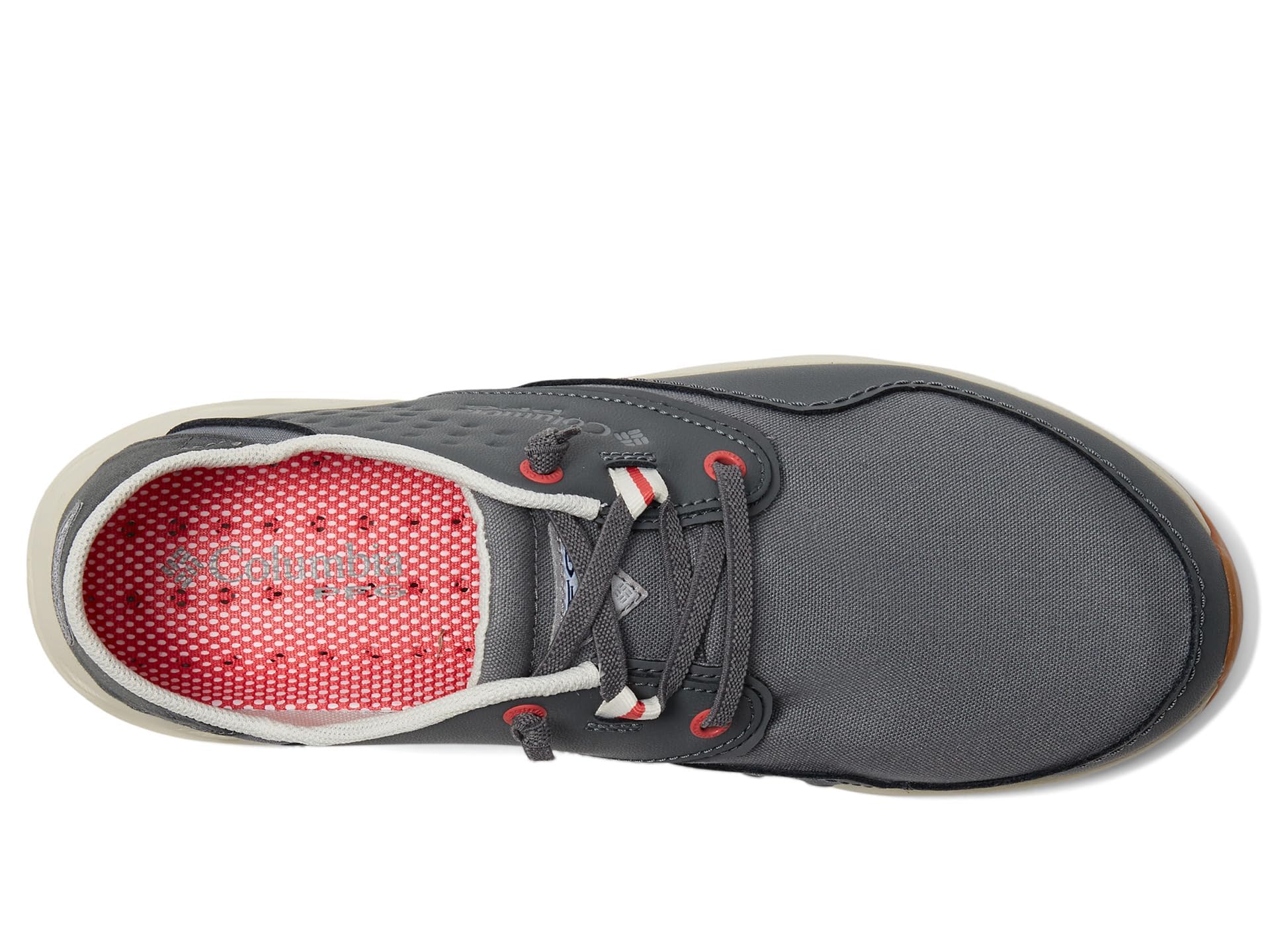 Columbia Mens Bahama X Relaxed, Grill/Sunset Red, 11.5 Wide