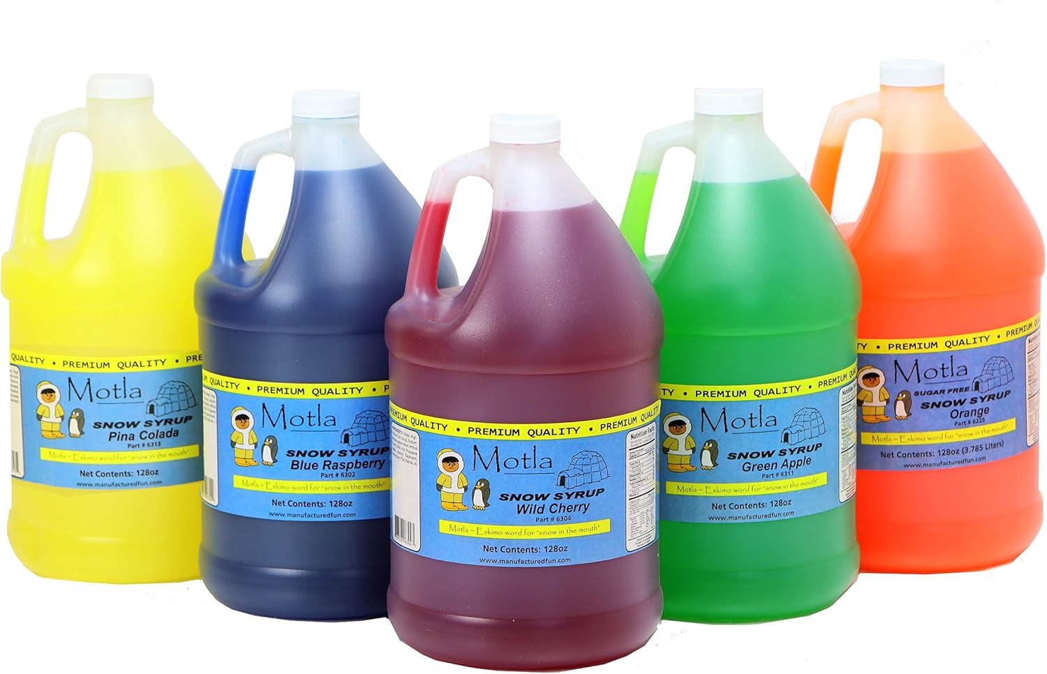 Paragon Motla Premium Sno-Cone and Shaved Ice Syrup