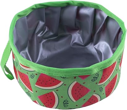 Dog Bowl for Travel Waterproof Pet Collapsible Oxford Bowl for Outdoor Hiking Feeding Food Dispenser Breeds Foldable Dog Food Bowl Outdoor Pet Food Container Travel Dog Water Bowl Pet Dog