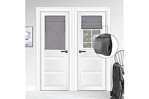 Triple Layered, Full Blackout Window Blinds for Doors with a Modern Adjustable Roller Design