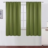 Vista 11 de LEMOMO Cortinas opacas de 42 x 84 pulgadas, juego de 2 paneles de cortinas con aislamiento térmico para oscurecer la habitación, cortinas