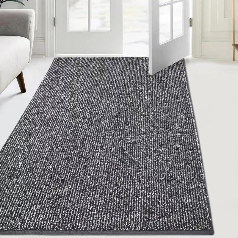 FCSDETAIL Dirt Trapper Indoor Door Mat 86 x 150 cm, Machine Washable Entrance Rug, Dog Doormat