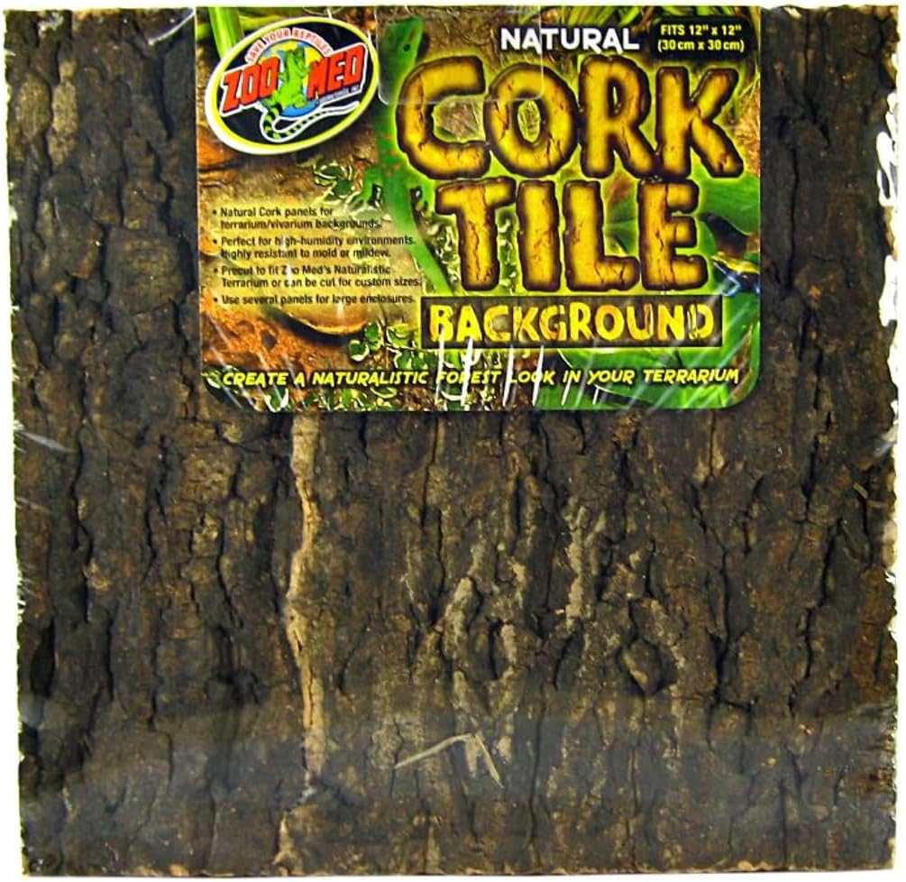 Zoo Med Natural Cork Tile Background, 18 x 18-Inches
