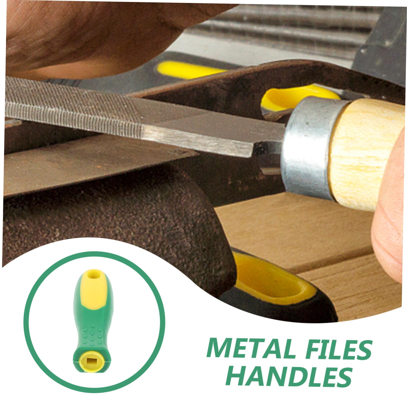 HOMSFOU 16pezzi Manici Ricambio Ergonomici Gomma Per Utensili Impugnatura e Antiscivolo Per File Metalliche