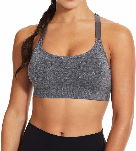 حمالة صدر رياضية PUMA ، 3 عبوات (أسود / أبيض / رمادي ، X-Large)