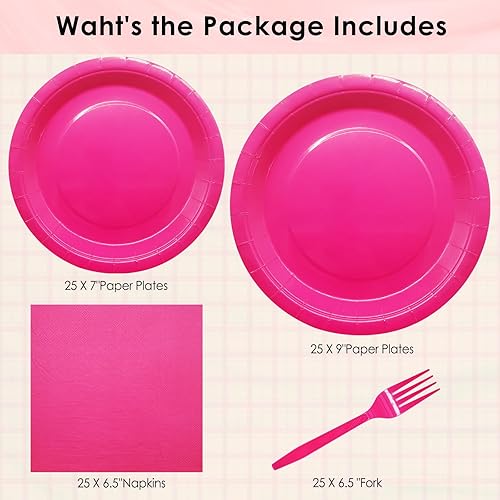 Miniatura 6 de Platos de papel negro de 9 pulgadas, sirve platos negros y servilletas para 24 invitados, platos negros desechables, 100 platos negros para fiesta