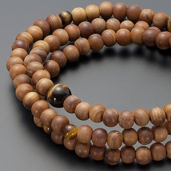 Amazon｜仏壇屋 滝田商店 特選腕輪念珠 108珠 3重 白檀(サンダル