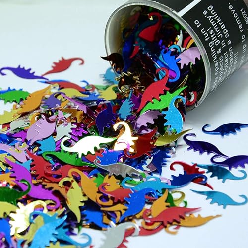 Confeti Dino Brontosaurus Multicolores - Paquete al por menor #9722 QS0