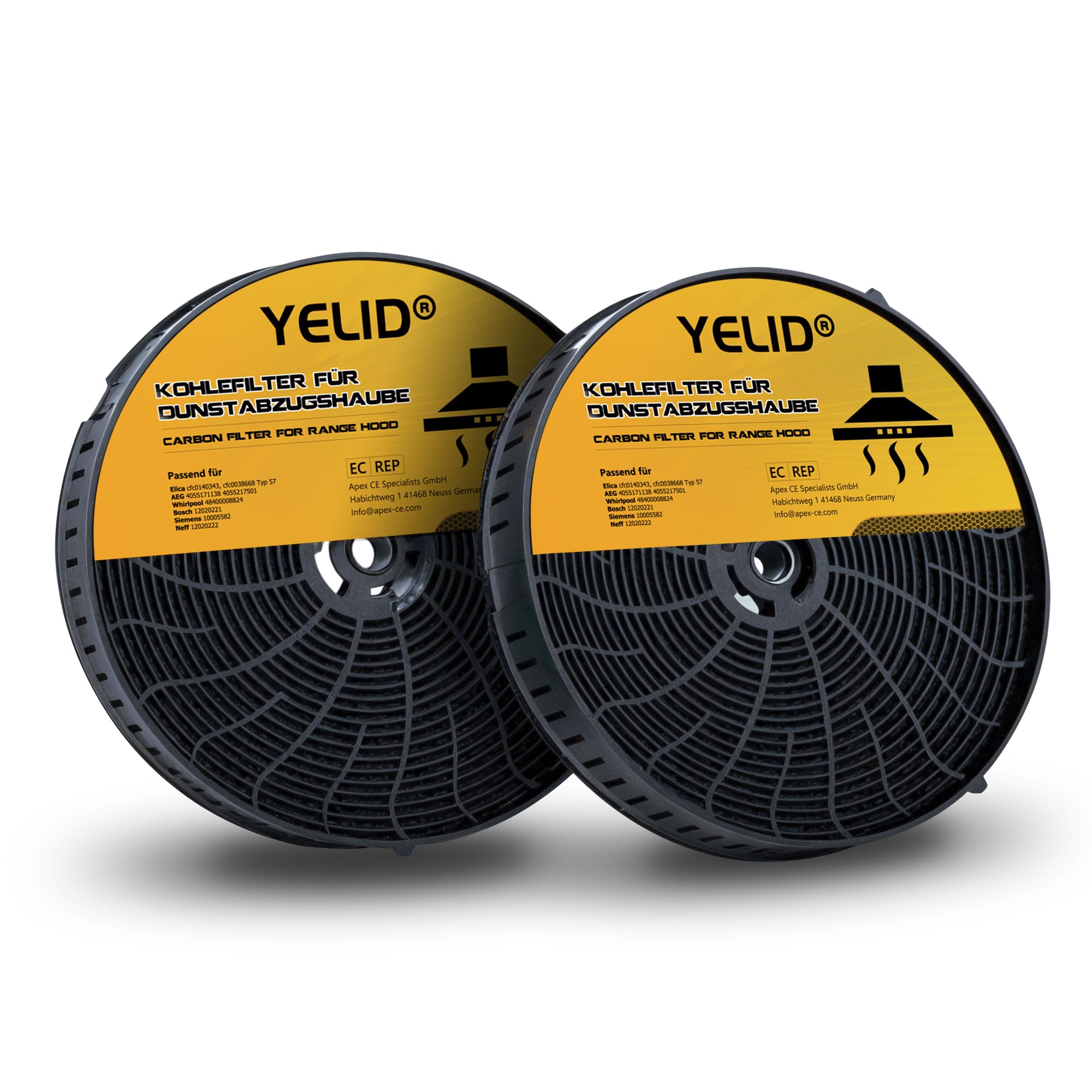 2 Stück Aktiv Kohle Filter Passend Für Geberit Si Produktbild-Vorschau 5
