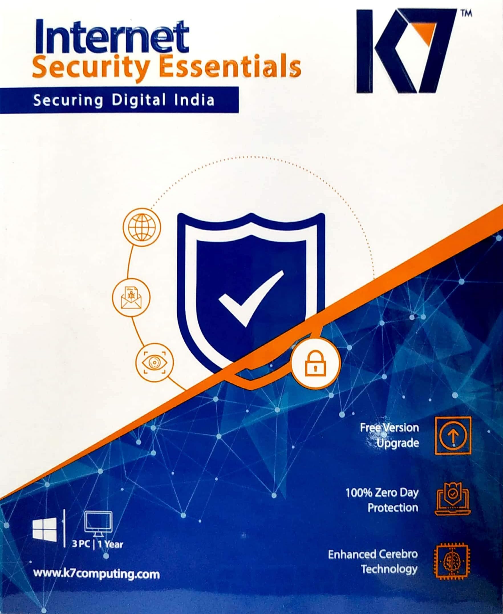 K7 Computing Private Limited K7 Internet Security Essential 3 Key 1 Cd