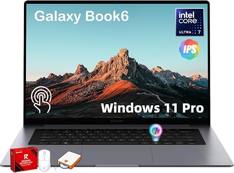 Samsung Galaxy Book6 16" Touchscreen Laptop 2026,Copilot+ PC, Intel Ultra 7