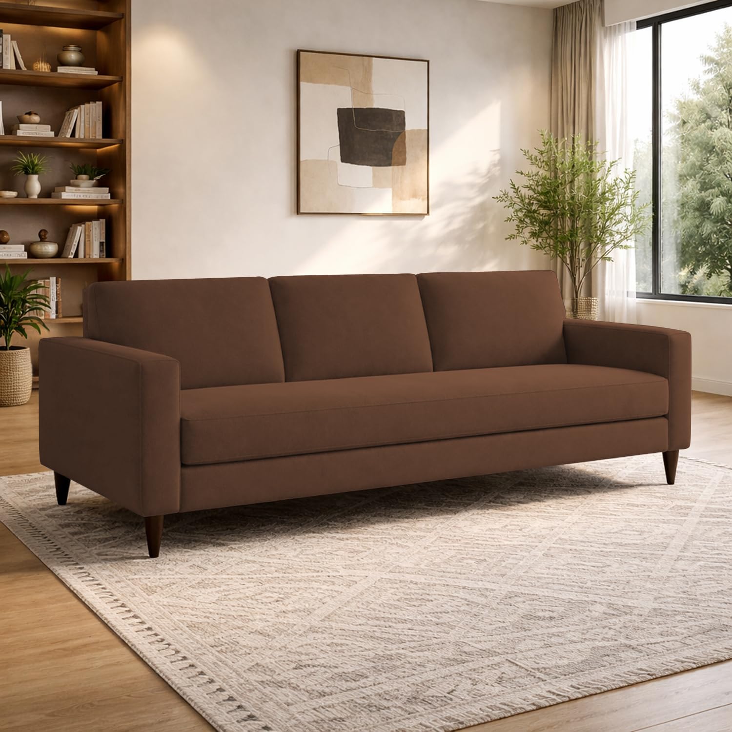 Casaliving Convo 3 Seater Sofa Set with Ottoman for Living Room