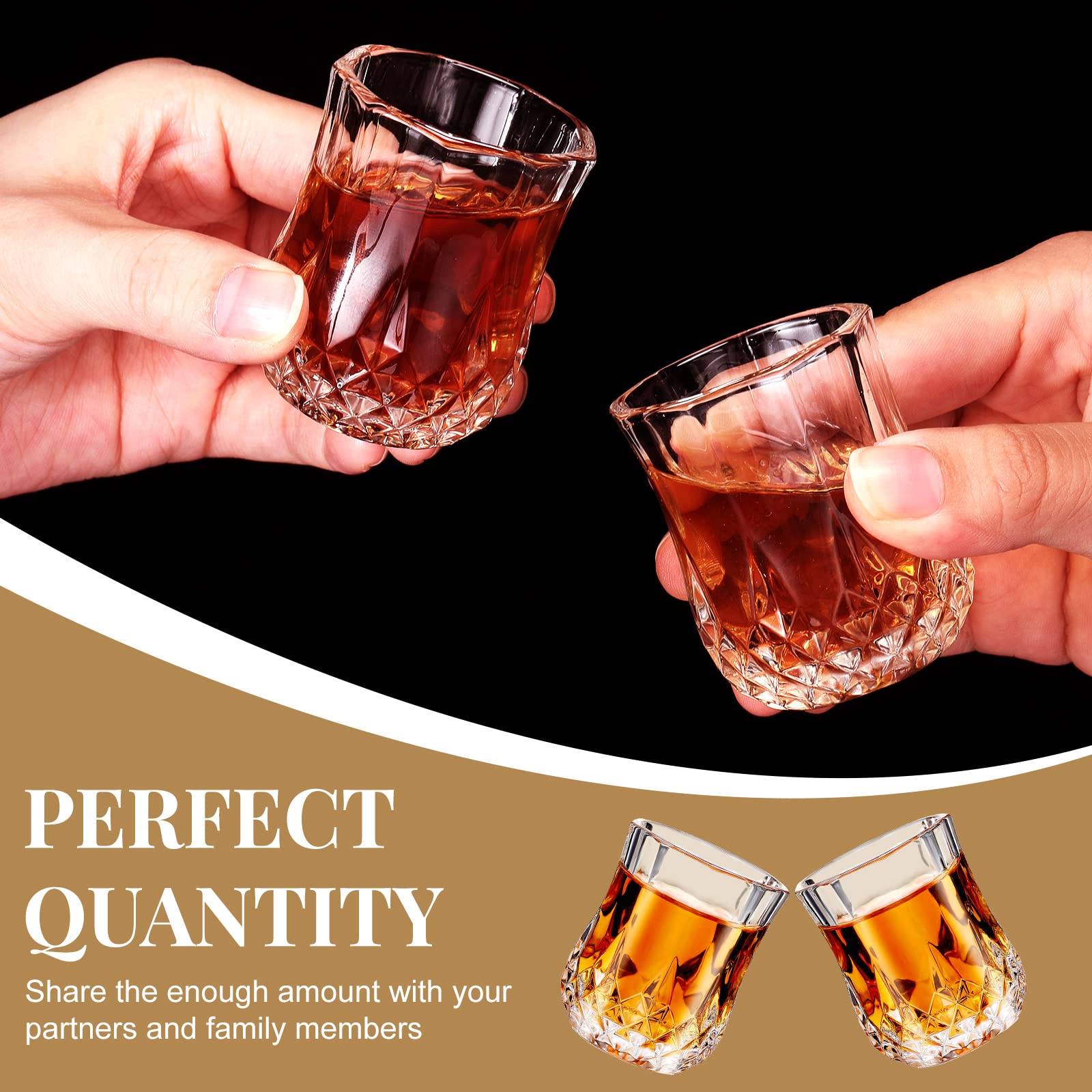 Cute Shot Glasses Mini Glass Snifters Cognac 1.7 Oz Glasses Brandy Snifter Mini - View #2