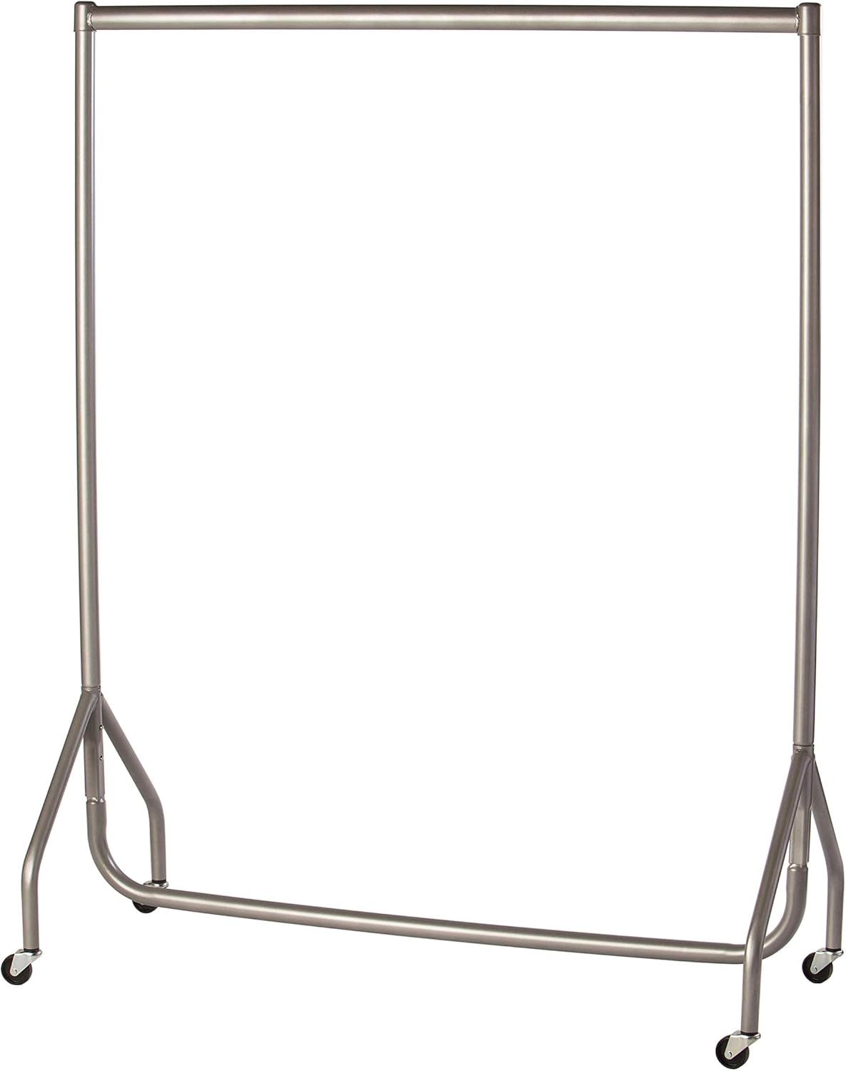 Heavy Duty Silver Grey Clothes Rail 5 ft Long x 5 ft High Garment Storage Rack 32mm Steel Tube