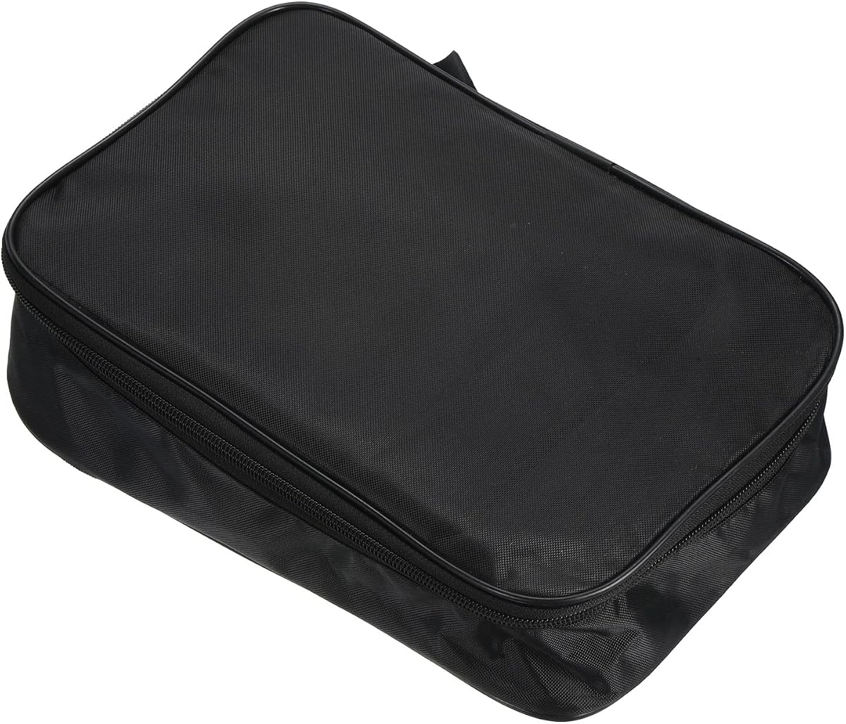 PATIKIL 11"x7" Ping Pong Paddle Case Table Tennis Racket Case Black | Soft Cover Container Bag, for Sports Accessories