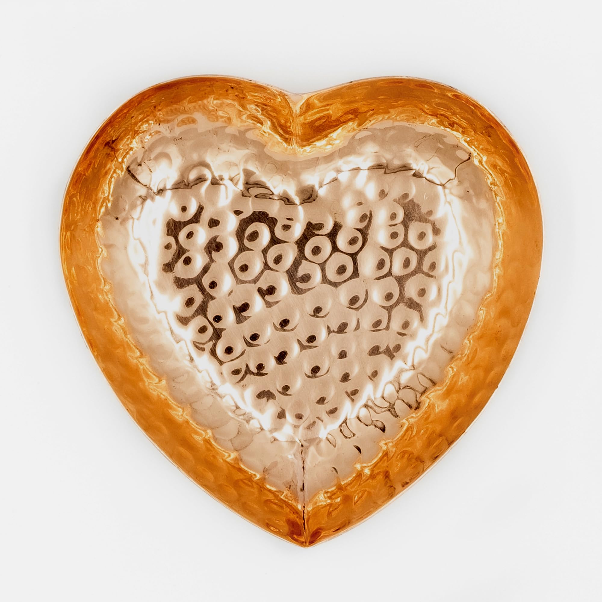 Copper Heart Shape Dish - Hand Hammered Pure Copper Dish - Heart Shaped Bowl for Mothers Day, Wedding, Anniversary, Valentines Day