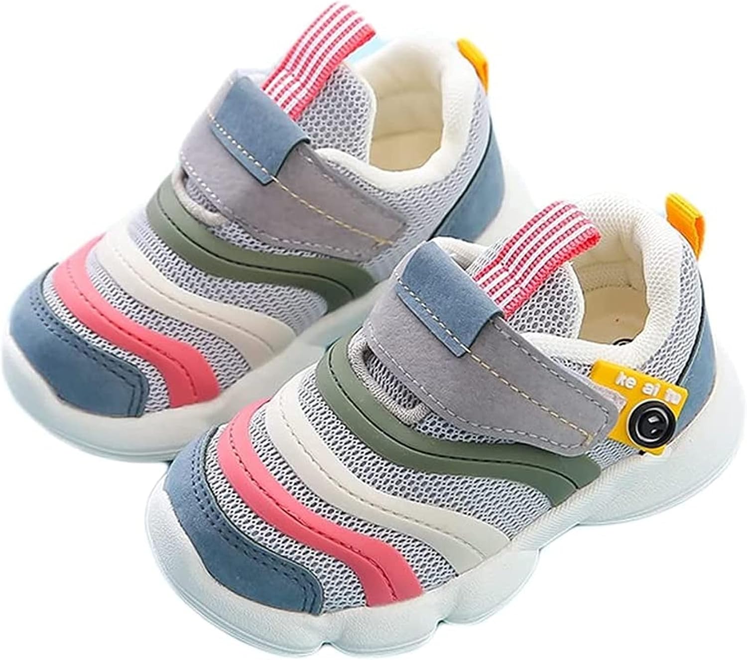 Spring and Autumn Sandals Toddler Soft-Soled Non-Slip Baby Shoes Breathable Mesh Uppers Toddler Shoes Fit Baby Shoes (Color : Color 2 Size : 14 cm) (Color 4 16 cm)