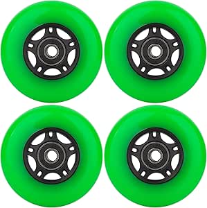 Inline-Skate Rollen 8-tlg. Set - 85A Härte Mit Kugellagern 76-110mm Für Innen-/Außenbereich