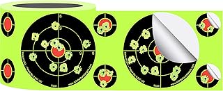 Splatterburst Targets - Roll of (250) 3 Inch Stick & Splatter Self Adhesive Shooting Target Stickers - Gun - Rifle - Pistol - Airsoft - BB Gun - Pellet Gun - Air Rifle - Made in USA