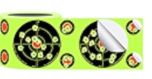 Splatterburst Targets - Roll of (250) 3 Inch Stick & Splatter Self Adhesive Shooting Target Stickers - Gun - Rifle - Pistol - Airsoft - BB Gun - Pellet Gun - Air Rifle - Made in USA