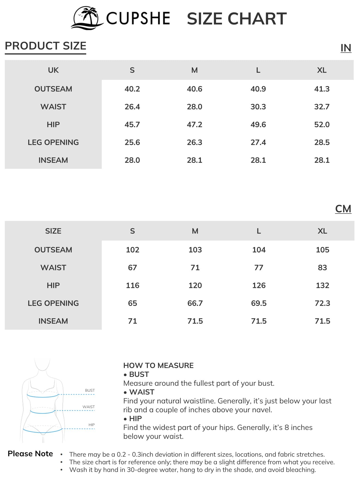 CUPSHE Pantalon de loisirs pour femme - Jambes larges - Taille haute - Pantalon Palazzo avec ceinture - Pantalon long et poches - Pantalon en tissu élégant - Pour l'été - Plage - Loisirs