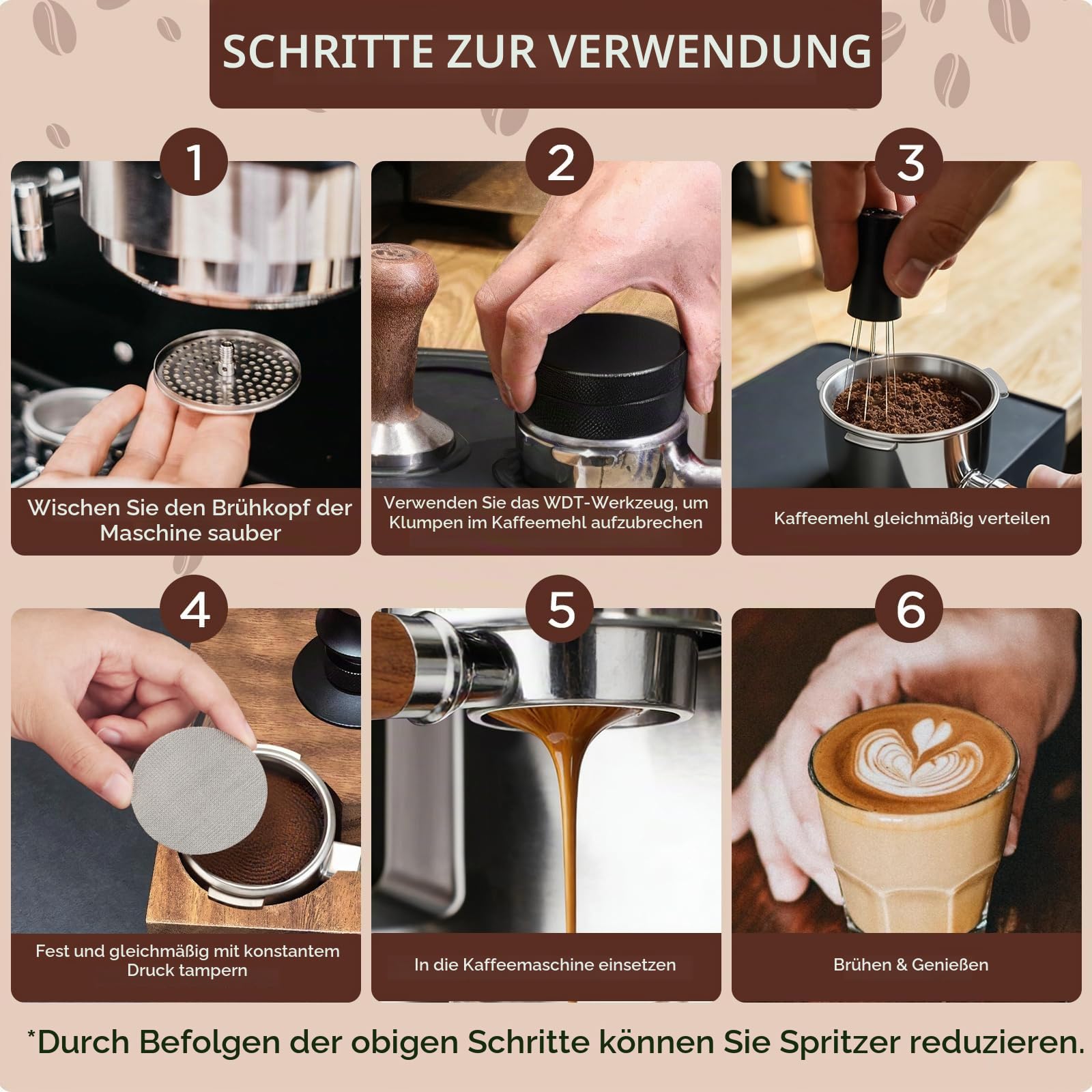 Cozary Siebträger 51mm 3 ohren, Bodenloser Siebträgerm für DeLonghi EC680/EC685/EC885/EC890, Edelstahl-SiebträGer, Holzgriff, Geeignet für den Gebrauch zu Hause, Cafés und Restaurants
