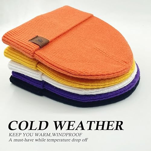 Miniatura 5 de Gorro de forro polar - Gorros de invierno para mujeres y hombres, gorro de calavera con puños, cálidos regalos térmicos y suaves