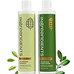 Ingreendients Non Toxic Sulfate Free Volumizing Shampoo & Conditioner with Organic Ingredients For Fine & Thin Hair - Color Safe, Paraben & Gluten Free, Silicone Free, Vegan, Cruelty-Free, pH Balanced