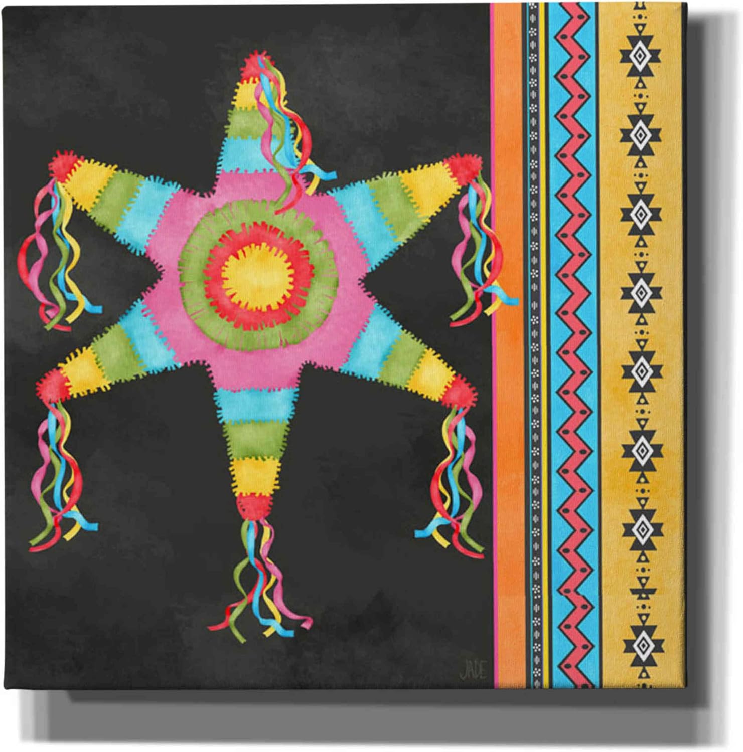 Epic Graffiti 'Pinata Party II' by Jade Reynolds Canvas Wall Art, 18"x18"