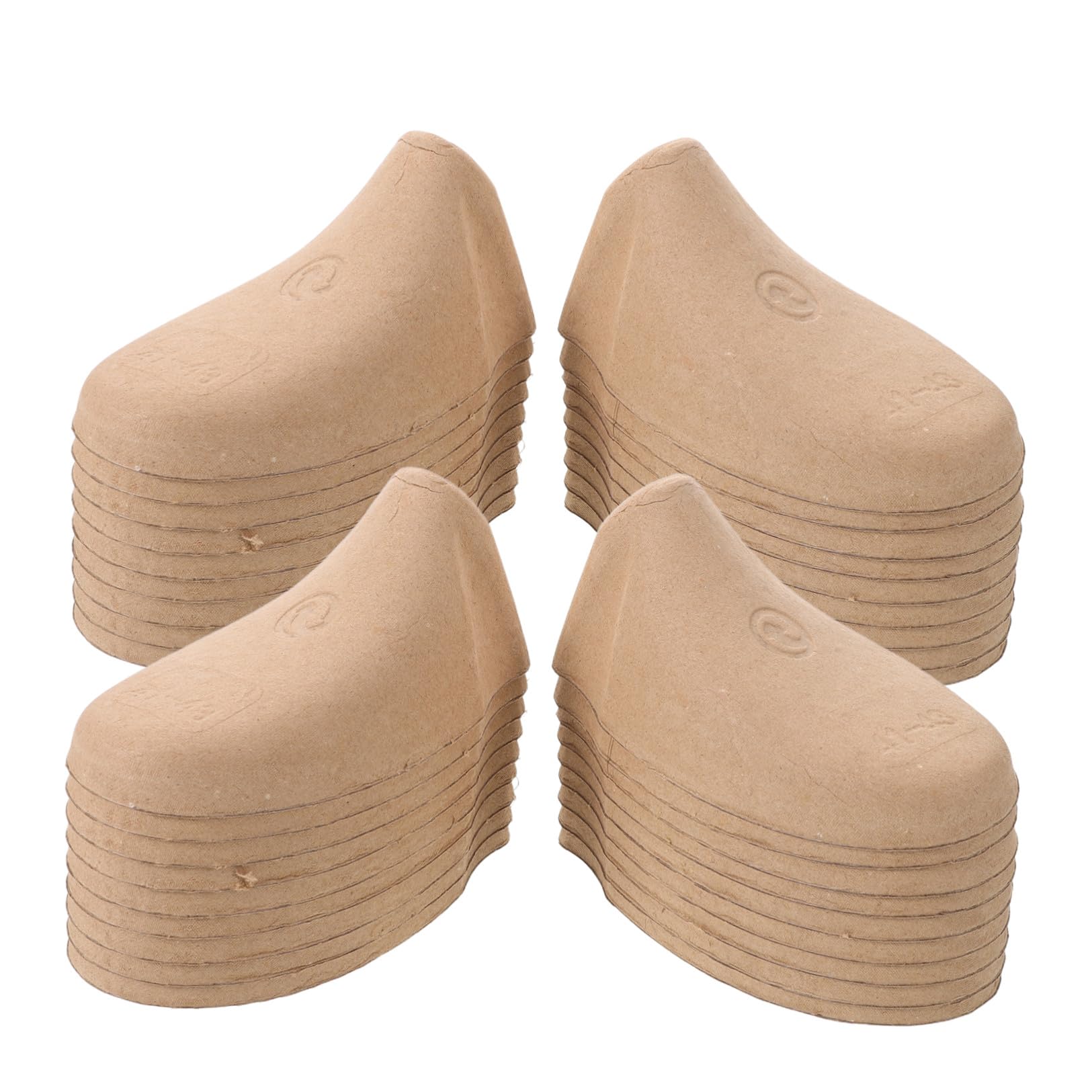 GALPADA 50 Pares Moldeador de Zapatos Comercial de Pulpa de Papel para Limpieza en Seco, Soporte Interior Compacto para Zapatos de Cuero Eu 41-43, Uso en Tintorerías