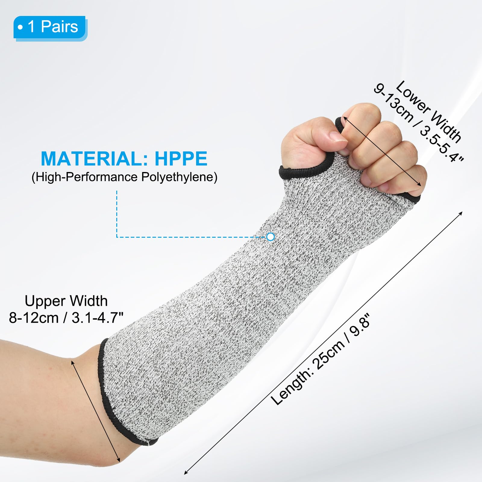 PATIKIL 10 Inch Cut Resistant Sleeve - Image 2