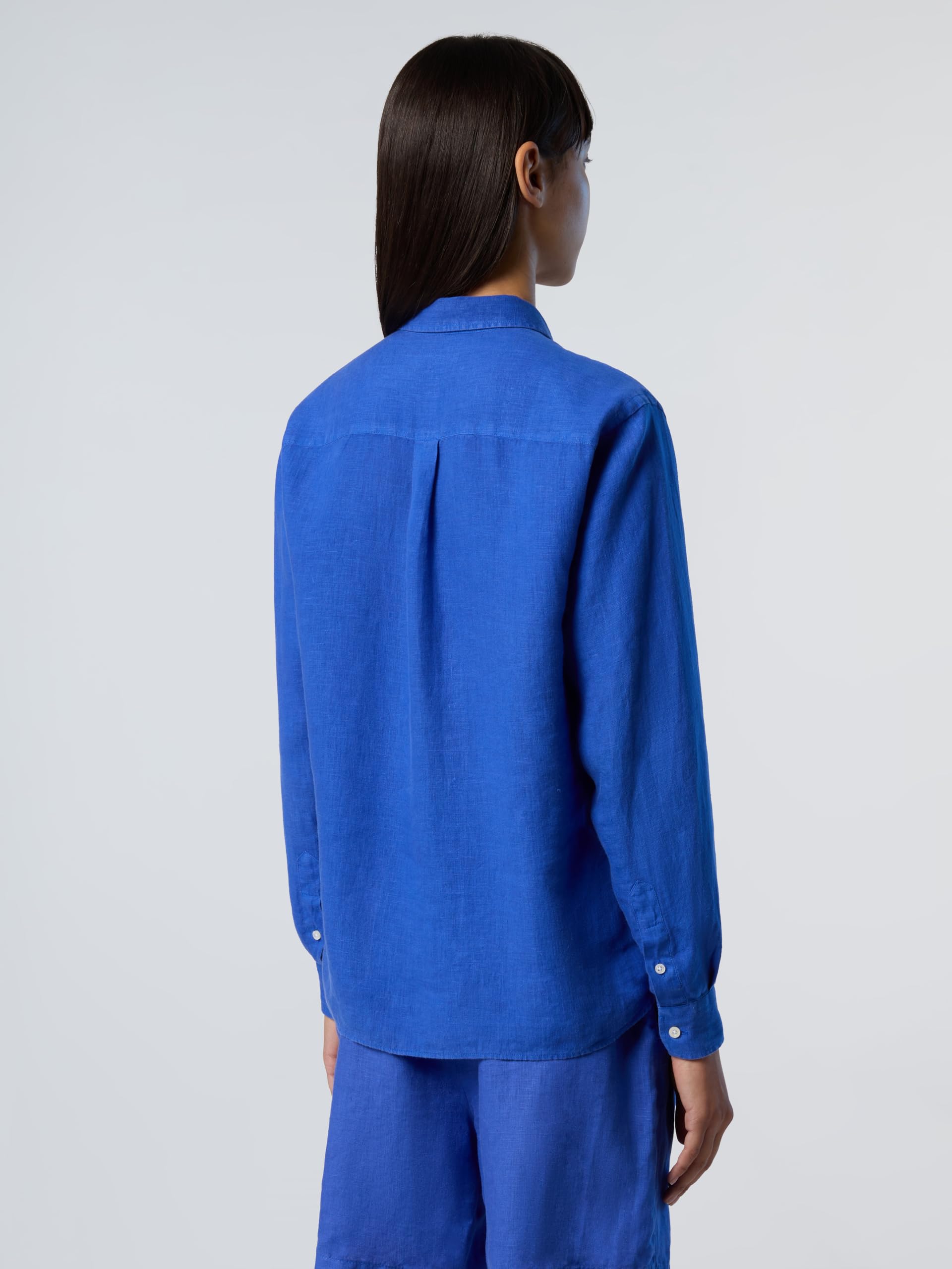 NORTH SAILS Camicia Donna in Lino European Flax™ con Dettagli a Righe