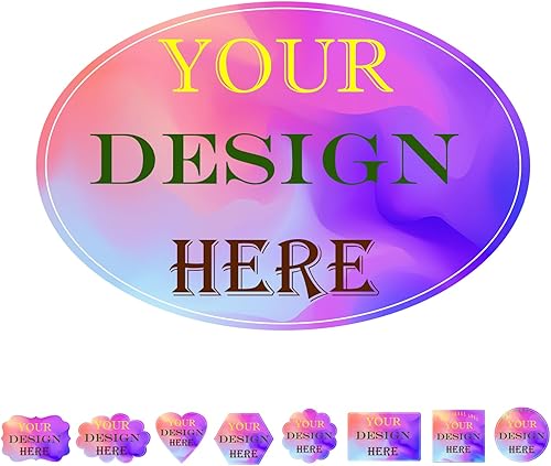 JOVELLO - Etiquetas adhesivas personalizables, etiquetas ovaladas personalizables para negocios, logotipo, oficina, fiestas, etc. Etiquetas