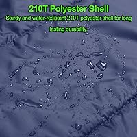 Vista 7 de AGEMORE Saco de dormir doble de franela de algodón para camping, mochilero o senderismo. Saco de dormir impermeable tamaño Queen para 2 personas