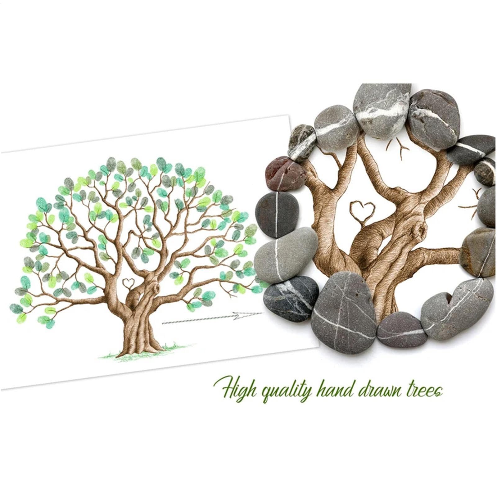 Arbre Empreinte Toile Livre d'or Créatif Décoration Maison Mariage Événements
