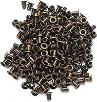 Vista 7 de Litoexpe Ojales Pequeños de 1.5MM, 200 Piezas, Ojales Autoadhesivos para Núcleos de Cuentas, Ropa, Cuero, Lona (Latón Antiguo)