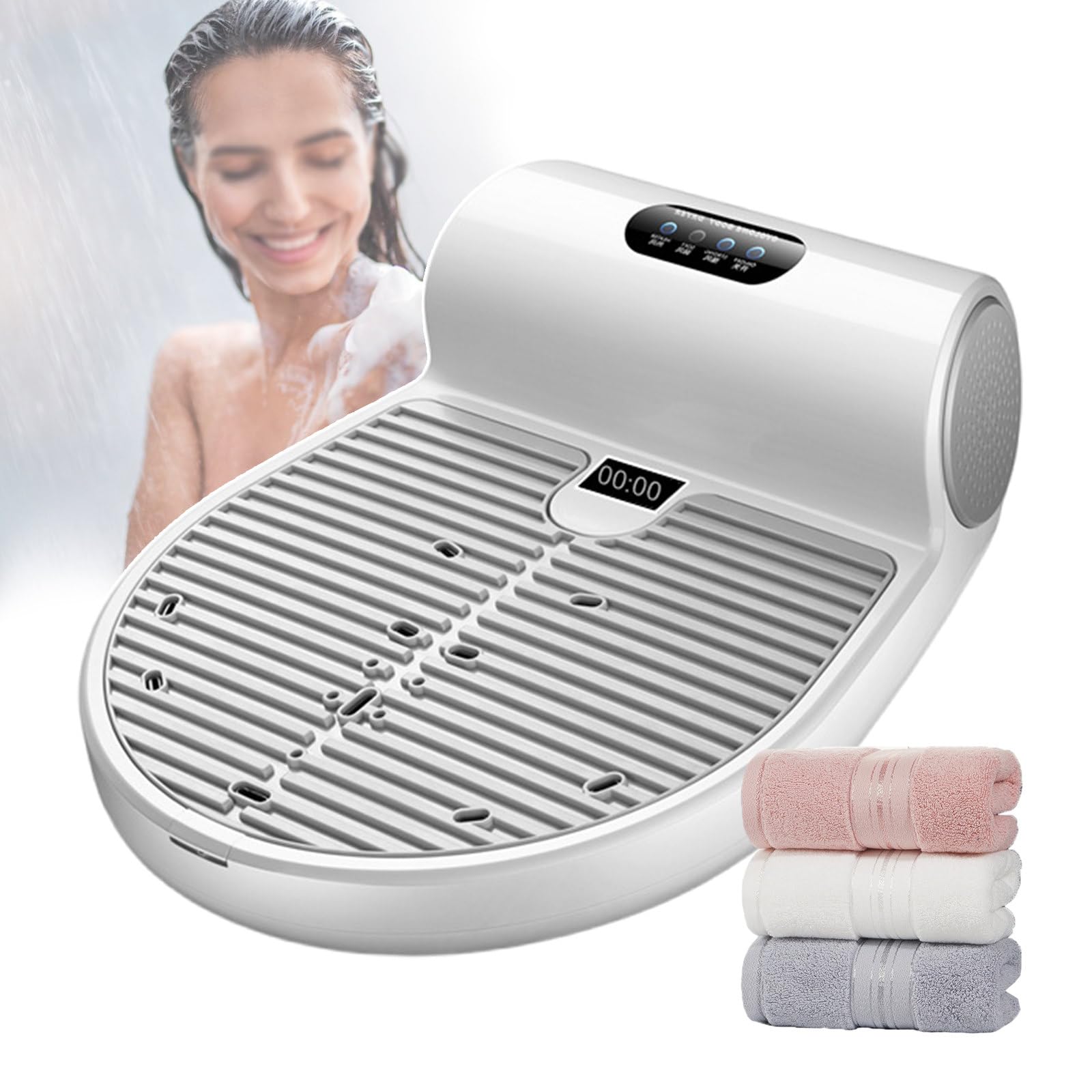 1350W Full Body Dryer Body Hair Dryer After Shower for Bathroom Waterproof Body Foot Dryer with 3 Towel