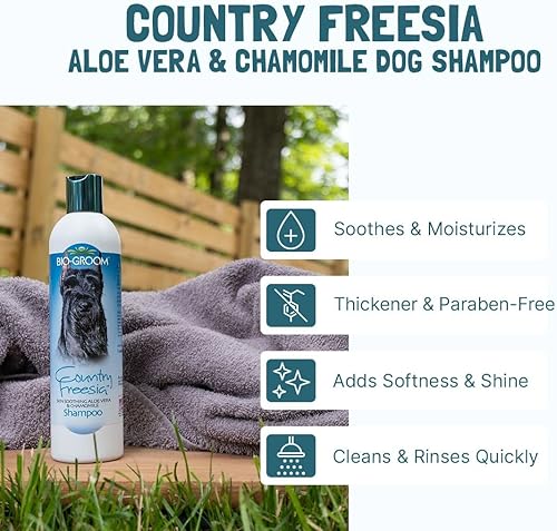 Miniatura 11 de Bio-Groom Champú Wild Honeysuckle para perros, champú natural para mascotas, aloe vera, manzanilla, suministros de baño para gatos y perros, lavado