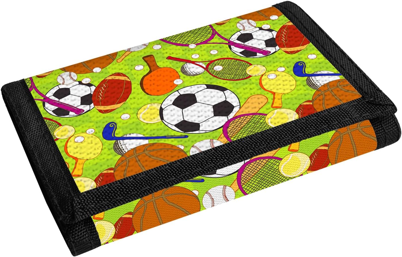 Leyeve Soccer Kids Wallets for Boys Teen, Trifold Wallet for 4-12 Ages image 3