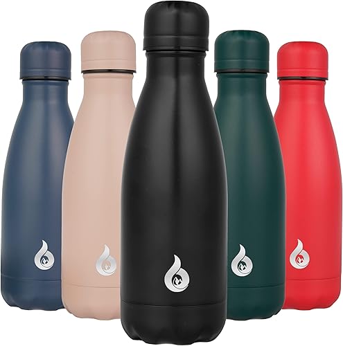 Miniatura 45 de BJPKPK Botella de agua aislada de 12 onzas pequeñas de acero inoxidable, reutilizable, de metal, térmica, mantiene el frío y el calor, color morado