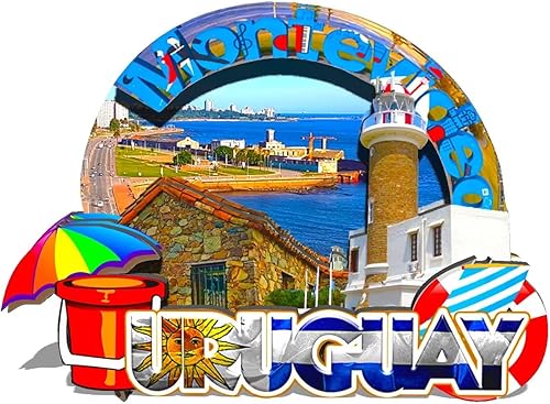 Uruguay Uruguay imán de nevera de madera 3D monumentos de viaje coleccionables recuerdos decoración hecha a mano -585