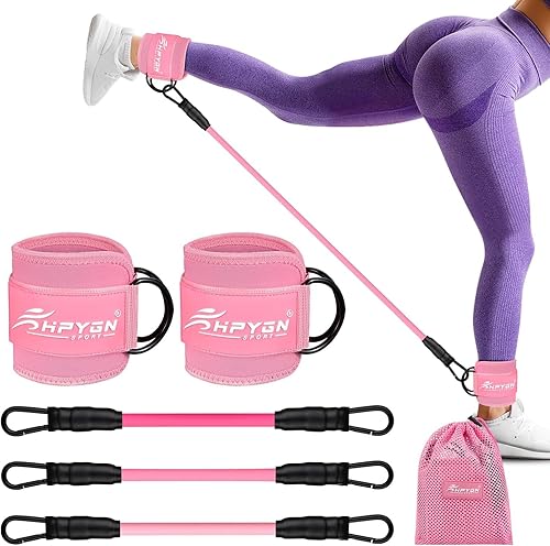 Bandas de resistencia de tobillo, bandas de ejercicio, bandas de resistencia para entrenamiento de piernas y glúteos, equipo de entrenamiento para