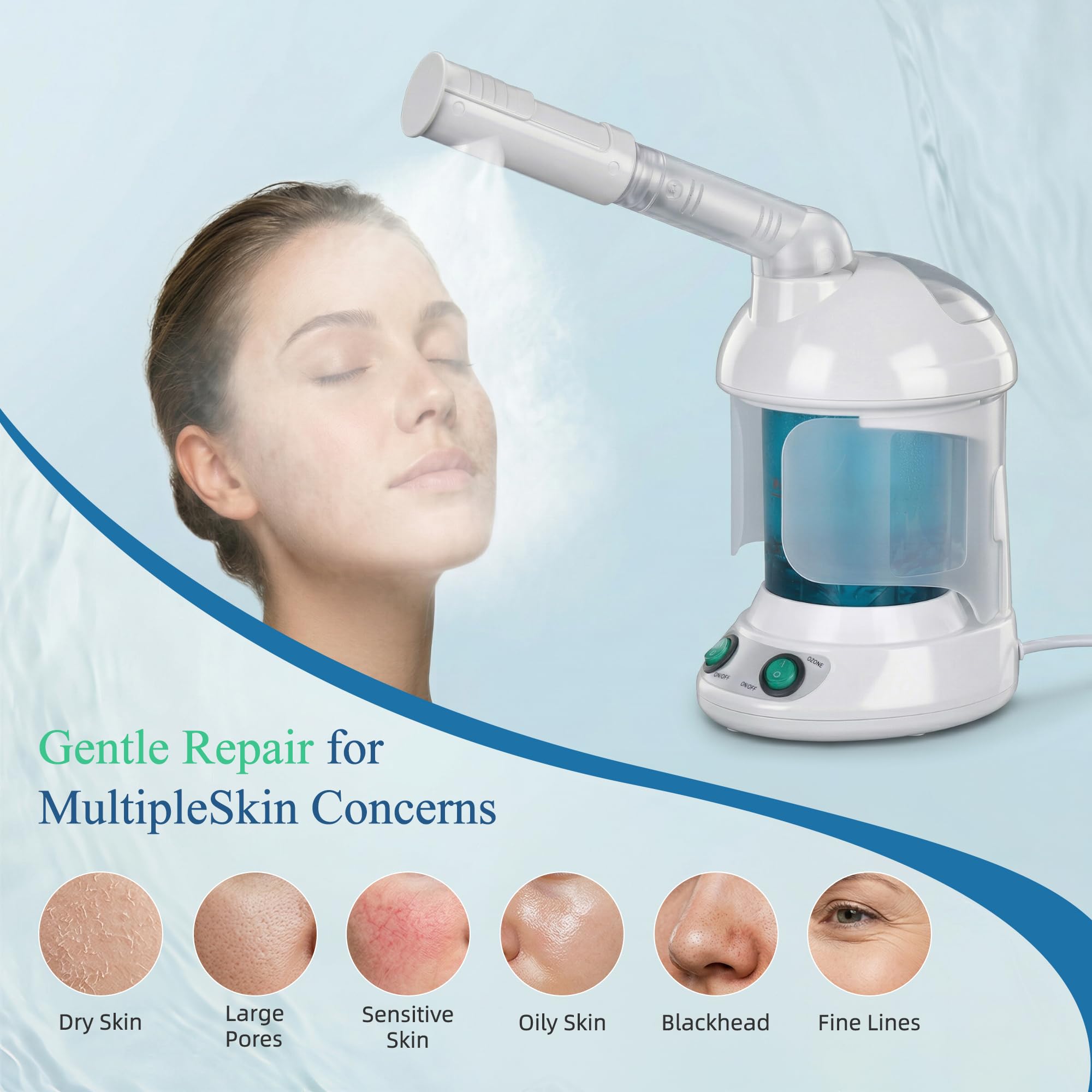 Amazon.com: ZENY 3-in-1 Portable Facial Steamer and Hair Steamer