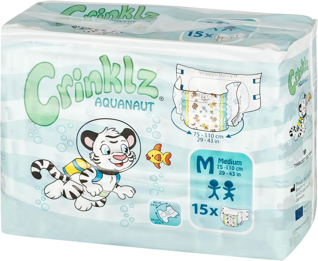 Crinklz Aquanaut - Medium (Pack of 15)