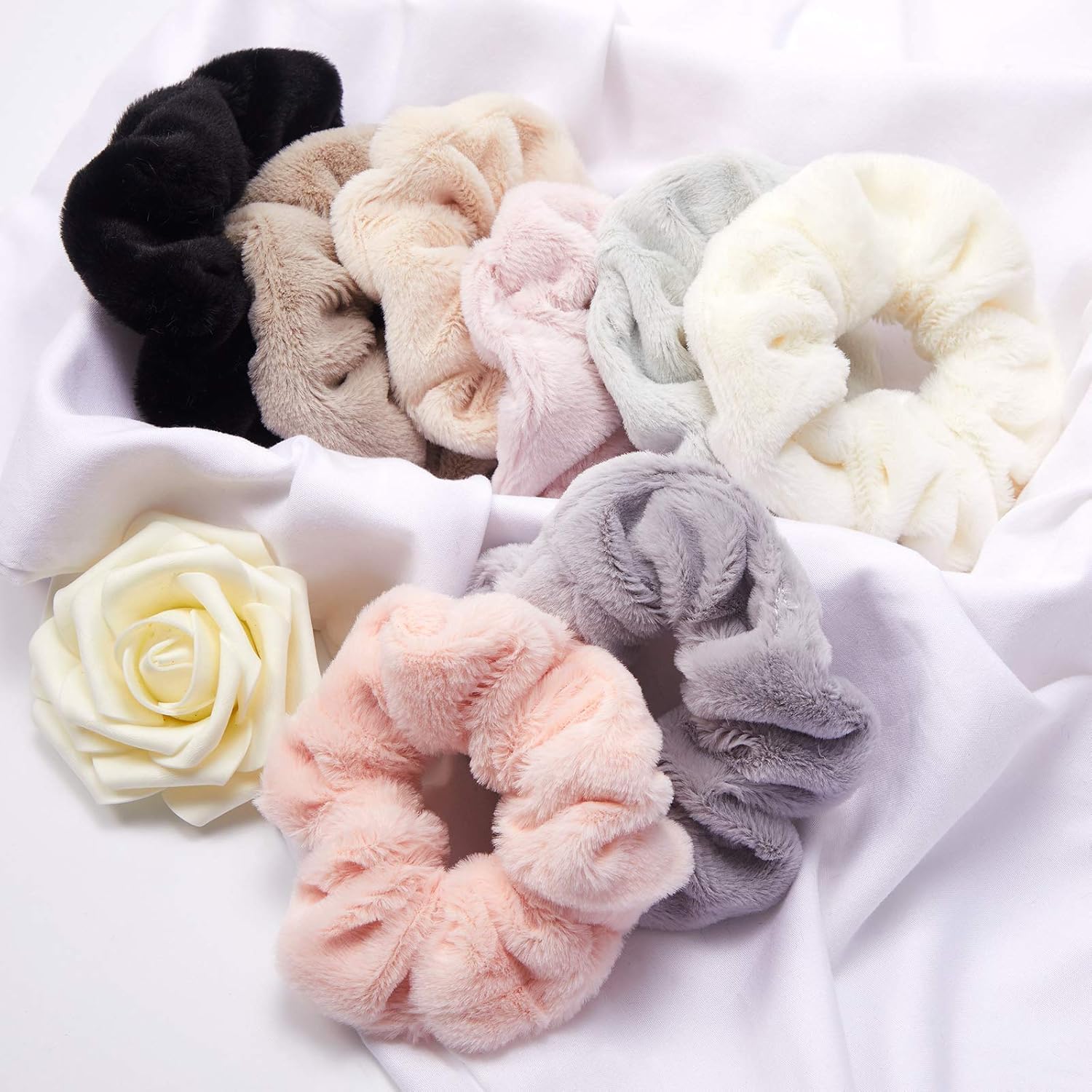 5 Pcs Microfiber Hair Towel Scrunchie – Ultra Soft Large for Women and Girls | Thick Hair Drying | Microfiber Towels