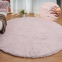 Vista 79 de Alfombra lavable de pelo esponjoso rosa para dormitorio, alfombra de pelo sintético de conejo para sala de estar, alfombra peluda para pasillo