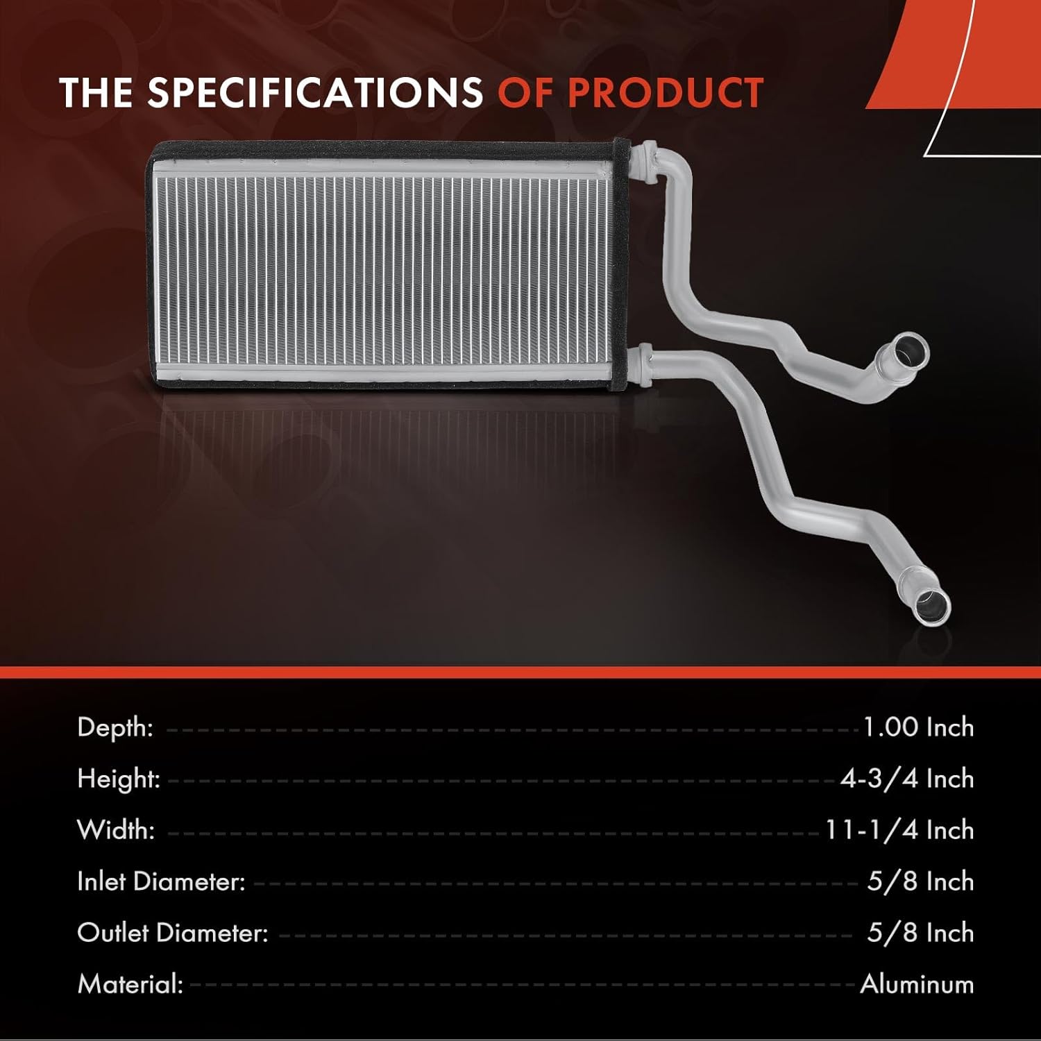 A-Premium HVAC Heater Core Compatible with Cadillac CTS 2003-Sedan, SRX 2004-2009 Sport Utility